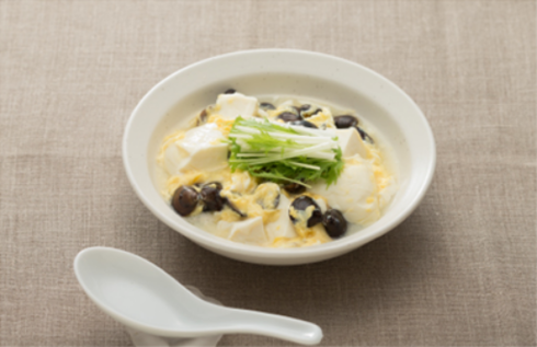 しじみと豆腐の卵とじ