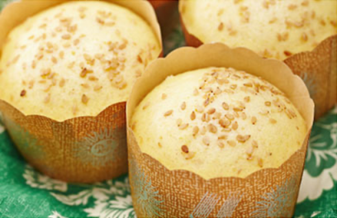 ごまチーズ蒸しパン
