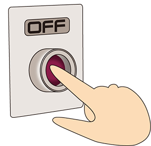 グリベック治療で増殖スイッチを抑えるイメージ