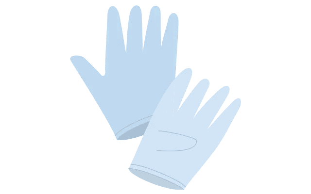 ゴム手袋のイラスト