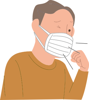 イラスト：⽩⾎球の減少による感染症