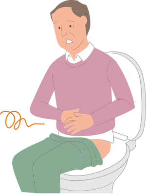イラスト：下痢、便秘