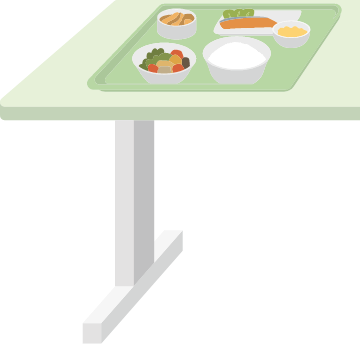 イラスト：病室内での⾏動制限