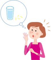 イメージ:飲み忘れに気付いた場合 イメージ:飲み忘れに気付いた場合